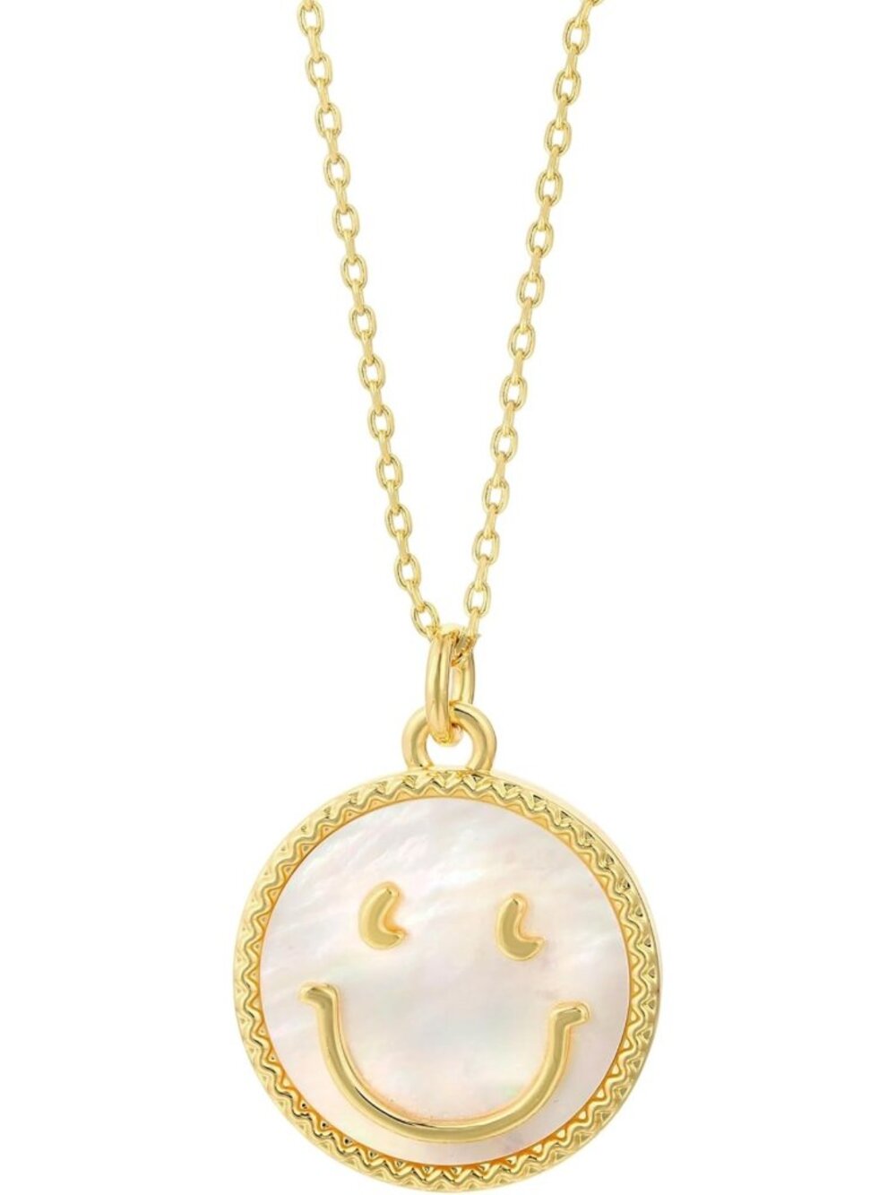 Trendy Smiley Face Coin Pendant Necklace for Women - Cute Jewelry Accessory